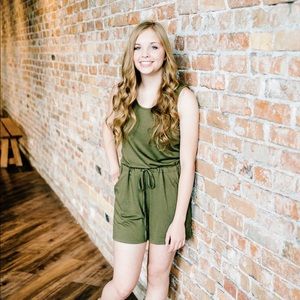 Sleeveless Shorts Romper